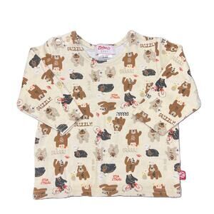Zutano Baby Long-Sleeve Bears Shirt 0-6 months